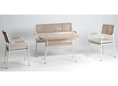 Sofa Couchtisch Sessel Sofa Set 2-Sitzer Sofa Gartenmöbel Modern