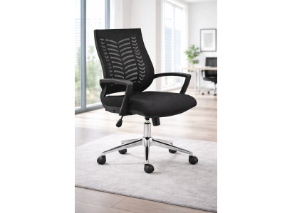 Bürostuhl mit ergonomischer Rückenlehne und gepolsterter Sitzfläche