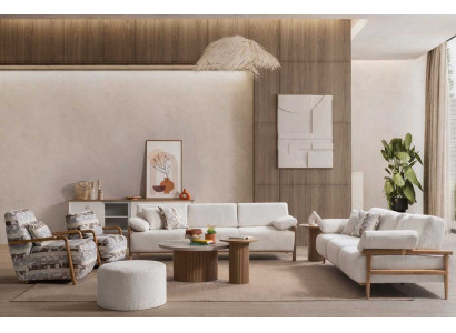 Sofa Sessel Couchtisch Stil modern Farbe mehrfarbig weich Wohnzimmer