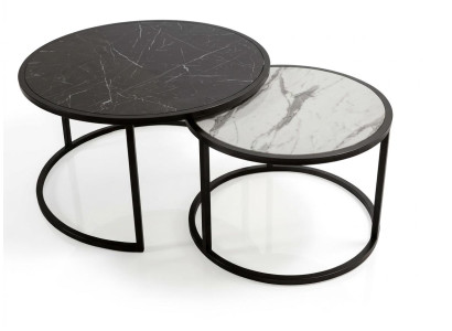 Set aus 2 eleganten Couchtischen im modernen Design