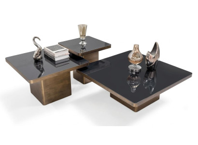 Set aus 3 eleganten Couchtischen im modernen Design