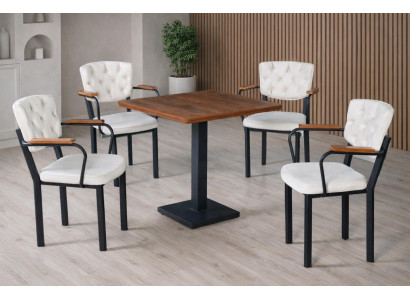 Tisch Stuhl Esszimmer Stil modern Farbe weiß schwarz bequem vielseitig