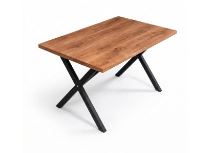 Tisch Stil modern Farbe braun neu kompakt vielseitig quadratisch Holz