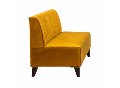 2 Sitzer Sofa Stil modern Farbe orange neu kompakt bequem vielseitig