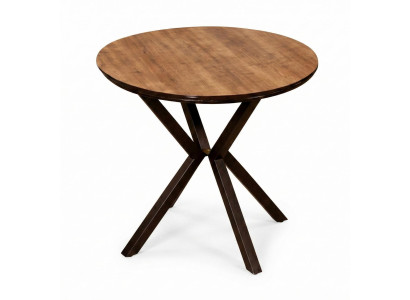 Tisch Stil modern Farbe braun neu kompakt vielseitig rund Esszimmer