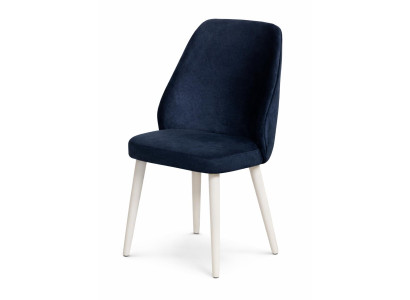 Stuhl Stil modern Farbe blau neu vielseitig bequem weich Stoff Esszimmer
