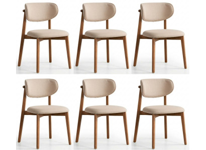 Set aus 6 Polsterstühlen – komfortabel, stilvoll und modern