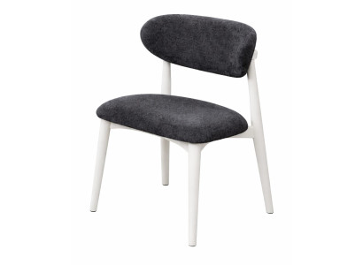 Stuhl Stil modern Farbe schwarz weiß neu weich bequem Esszimmer Stoff