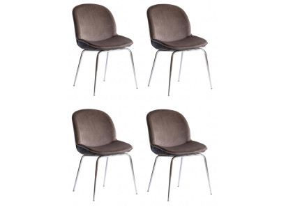 Set aus 4 Polsterstühlen – komfortabel, elegant und modern