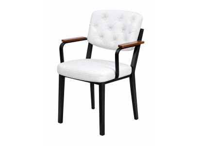 Stuhl Stil modern Farbe weiß schwarz Esszimmer weich bequem vielseitig