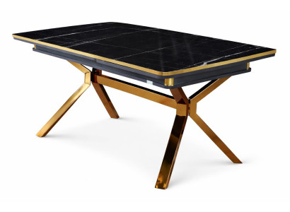 Tisch Stil modern Farbe schwarz Esszimmer neu rechteckig Holz ausziehbar