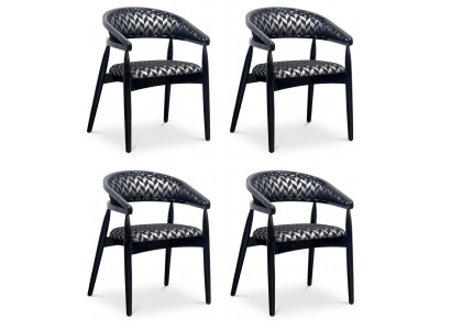 Set aus 4 Polsterstühlen – modern, komfortabel und elegant gestaltet