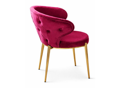 Stuhl Stil modern Farbe rot neu Stoff Esszimmer weich bequem vielseitig