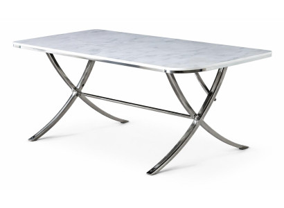 Tisch Stil modern Farbe silber neu Esstisch bequem vielseitig rechteckig