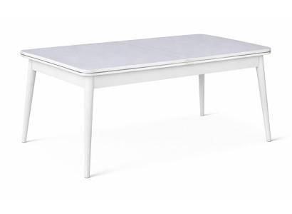 Tisch Stil modern Farbe weiß bequem neu Esszimmer komfortabel rechteckig