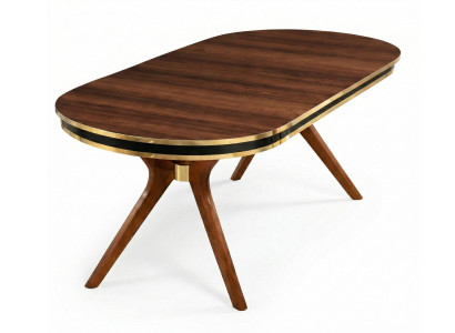 Tisch Stil modern Farbe braun Esszimmer weich bequem oval komfortabel