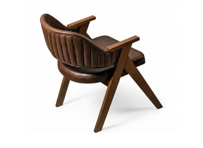 Stuhl Stil modern Farbe braun neu weich bequem Wohnzimmer komfortabel