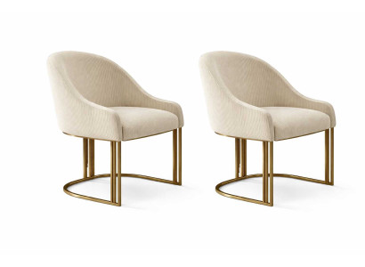 Elegante 2x Stühle im modernen Design Möbel Esszimmer Polstersitz