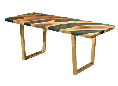 Tisch Stil modern Farbe goldfarben neu praktisch rechteckig bequem