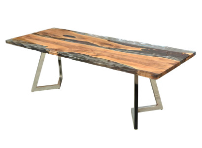 Tisch Stil modern Farbe grau bequem Esszimmer rechteckig neu praktisch