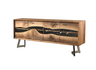 Sideboard Stil modern Farbe braun neu bequem geräumig Wohnzimmer Holz
