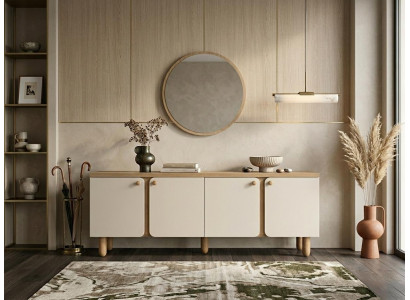 Elegantes Sideboard mit Spiegel für stilvolles Ess- oder Wohnzimmer