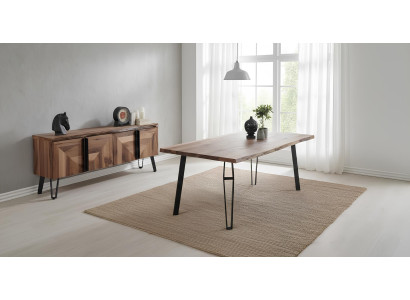 Esstisch Sideboard Wohnzimmer Stil modern Farbe braun neu praktisch