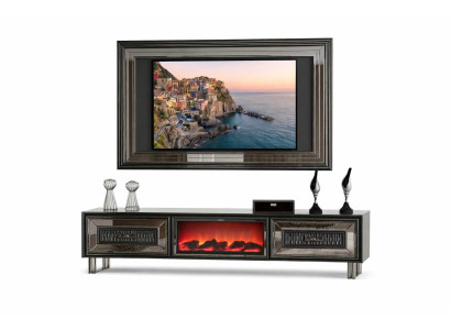 Wohnzimmer Elegantes TV Lowboard und Rahmen Stilvolles Design