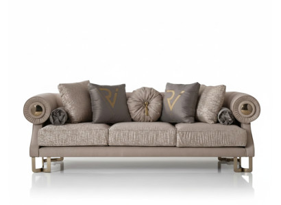 Sofa 3 Sitzer Luxuriöses Wohnzimmer Polstersofa Moderner Dreisitzer Couch