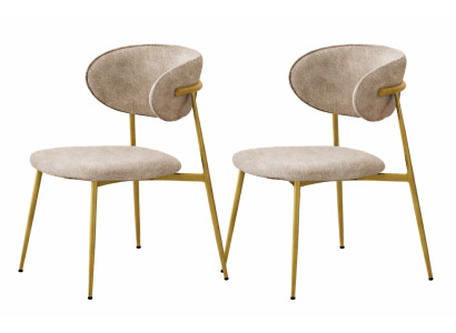 Set aus 2 Polsterstühlen mit modernem Design und Komfort