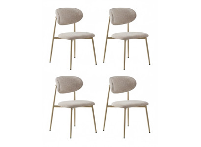 Set aus 4 Stühlen mit modernem Design und hohem Sitzkomfort