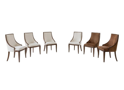 Set aus 6 Stühlen mit stilvollem Design und hohem Komfort
