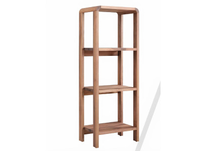 Buecherregal Stil modern Farbe braun neu Holz bequem praktisch Wohnzimmer