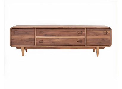 TV Board Stil modern Farbe braun Holz praktisch komfortabel Wohnzimmer