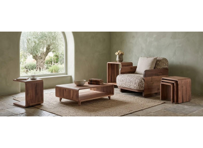 Sessel 3x Couchtisch Coffetisch Wohnzimmer Stil modern Farbe braun neu