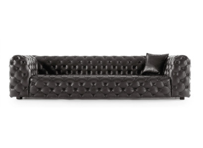 3 Sitzer Sofa Stil modern Farbe schwarz neu weich bequem Wohnzimmer
