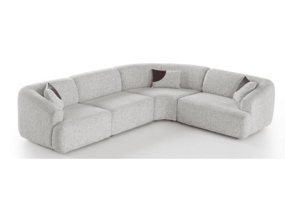 EcksofaU Stil modern Farbe beige neu geräumig Wohnzimmer komfortabel