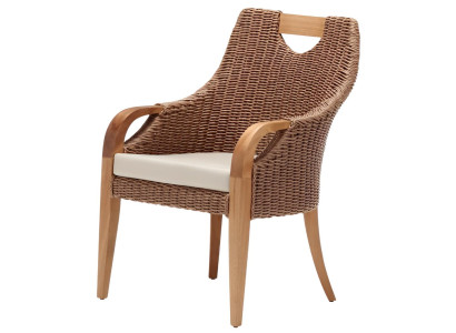 Stuhl Modern Stuhl Premium Stuhl Terrassenmöbel Terrasse Stuhl Braun