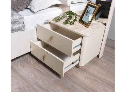Nachttisch Stil modern Farbe weiß neu praktisch Schlafzimmer komfortabel