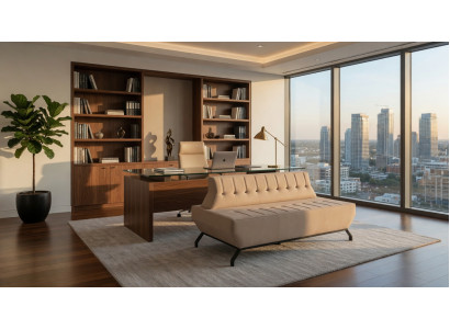 Stoff Zweiersofa Beige Elegant Komfortabel
