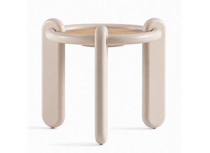 Beistelltisch Stil modern Farbe beige neu praktisch Rund Wohnzimmer