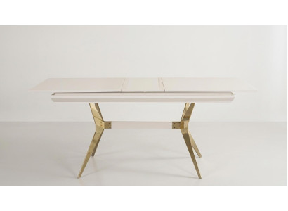Tisch Stil modern Farbe weiß neu bequem praktisch rechteckig ausziehbar