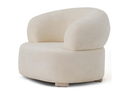 Sessel Wohnzimmer Weiß Modern Einzelsessel Stoffbezug Mittlere Neu