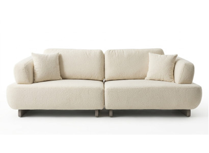 3 Sitzer Sofa Wohnzimmer modern Stoffbezug mittlerer Härtegrad Neu