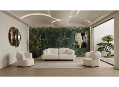 3 Sitzer Sofa Sessel Stoffbezug Wohnzimmer Modern Stoffbezug Neu