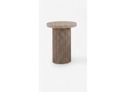 Couchtisch Graubeige Moderner Stil Komfortabel Minimalistisch Rund