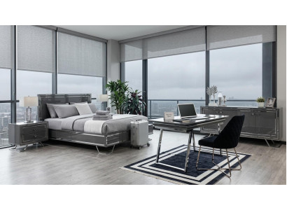 Tisch Konsole Wohnzimmer Stil modern Farbe silber praktisch rechteckig