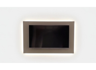 TV-Wandpaneel Graubeige Moderner Stil Komfortabel Minimalistisch Elegant