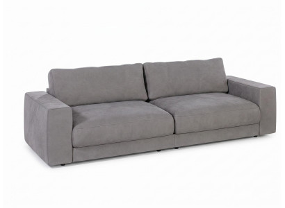 Graues 3-Sitzer-Sofa Modernes Design-Sofa Wohnzimmersofas Polstermöbel