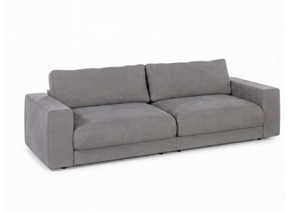 Graues 3-Sitzer-Sofa Modernes Design-Sofa Wohnzimmersofas Polstermöbel